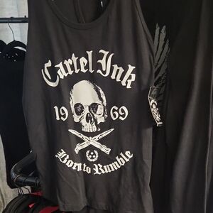 Cartel Ink Black Graphic Tank Top